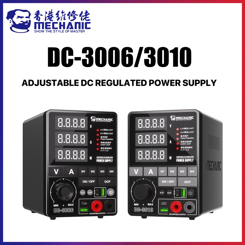 High Precision Dc Power Supply 30V 10A - Fonte de Alimentação DC Ajustável de